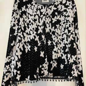 J.B.S. Ltd jacket sweater and tank. Evening. Bling. Stretch. Flattering.